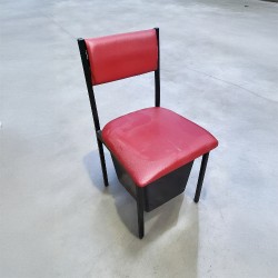 중고 철재 수납의자-49EA